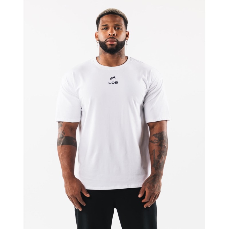 Must-Have Brushed Crest Tee - White New Stock