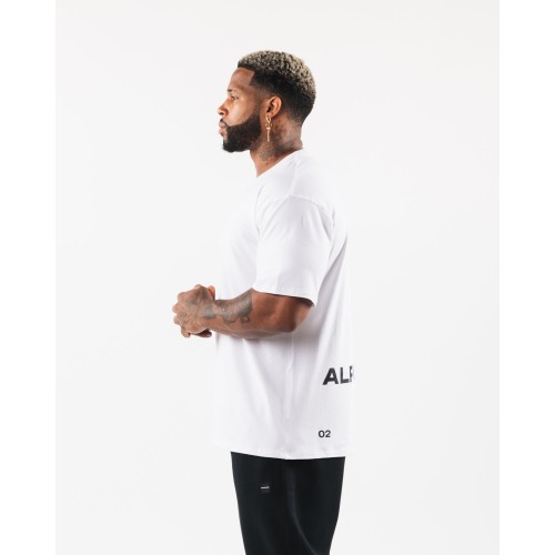 Must-Have Brushed Crest Tee - White New Stock