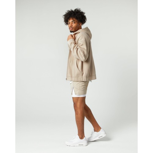 Must-Have Classic Zip Jacket - Linen - Brown