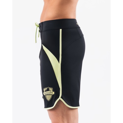 Must-Have Crescent Boardshort - Black Lime New Collection