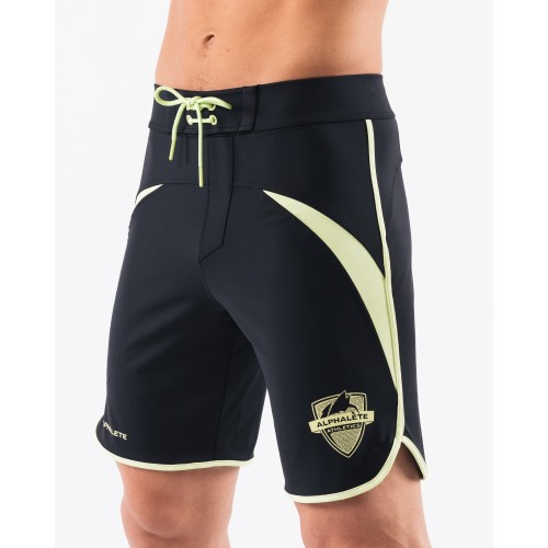 Must-Have Crescent Boardshort - Black Lime New Collection