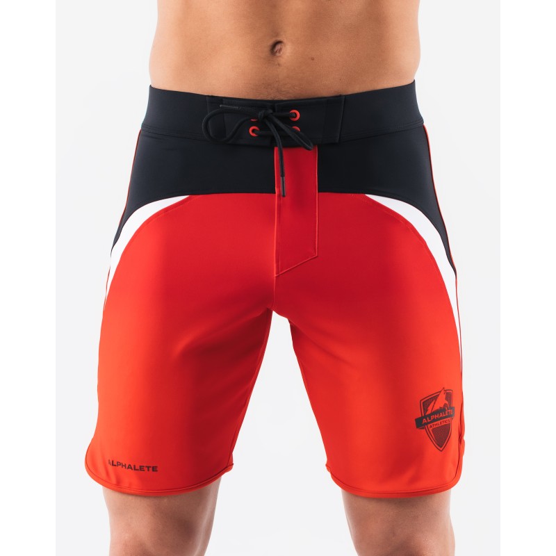 Must-Have Crescent Boardshort - Crimson Rose - Red New Stock