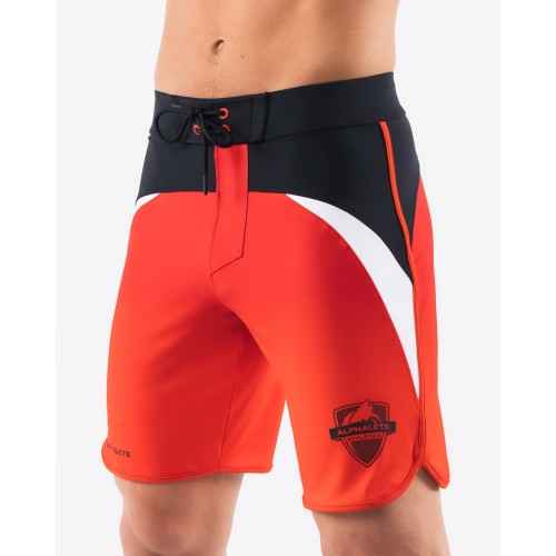 Must-Have Crescent Boardshort - Crimson Rose - Red New Stock