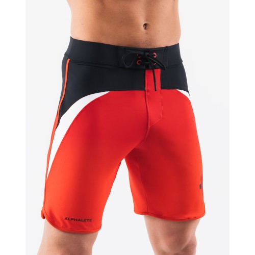 Must-Have Crescent Boardshort - Crimson Rose - Red New Stock