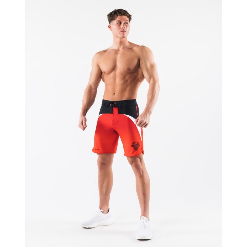 Must-Have Crescent Boardshort - Crimson Rose - Red New Stock