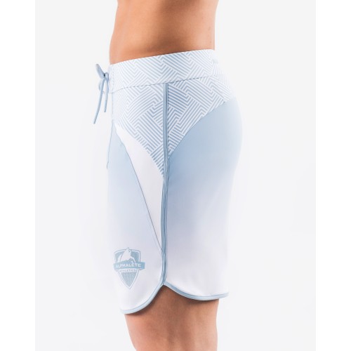 Must-Have Crescent Boardshort - Sky White - Blue Available for Immediate Shipping