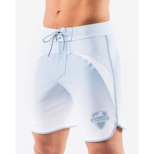 Must-Have Crescent Boardshort - Sky White - Blue Available for Immediate Shipping