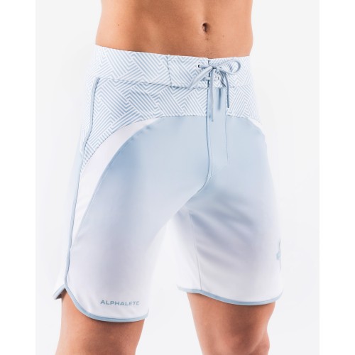 Must-Have Crescent Boardshort - Sky White - Blue Available for Immediate Shipping