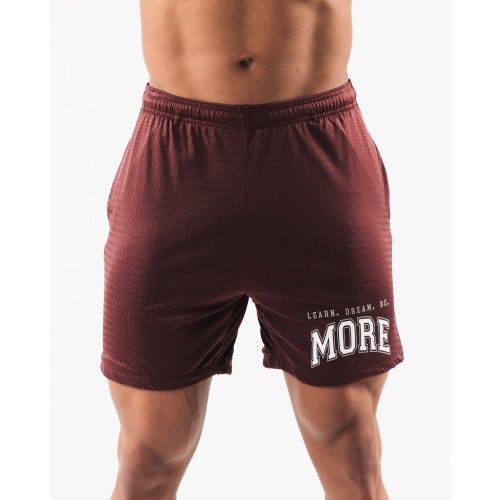 Must-Have LDB More Mesh Short 6” - Burgundy - Red Ready for Shipment