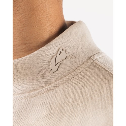 Must-Have Origin Mock Neck LS - Sea Salt - Brown Available for Immediate Shipping