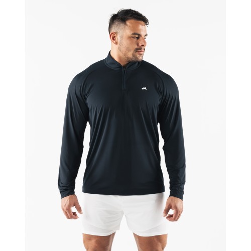 Must-Have Racer Quarter Zip - Black Hot New Item