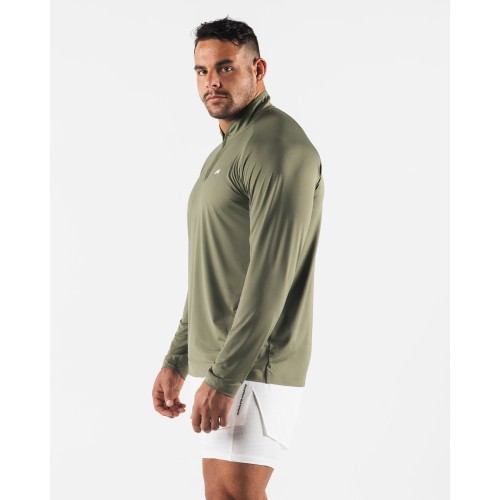 Must-Have Racer Quarter Zip - Reseda - Green New Collection