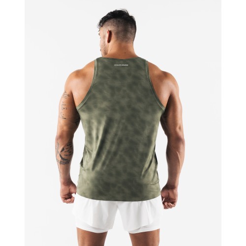 Must-Have Racer Tank - Reseda Print - Green Fresh Release