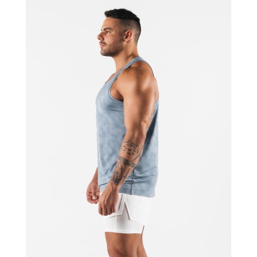 Must-Have Racer Tank - Slate Print - Blue Limited Stock