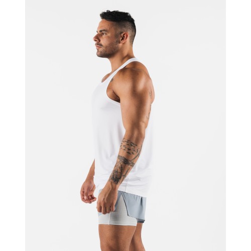 Must-Have Racer Tank - White Immediate Availability