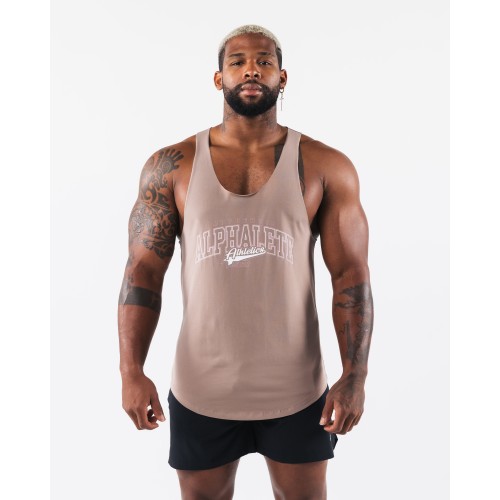 Must-Have Stadium Raw Cut Tank - Sand - Brown New Collection