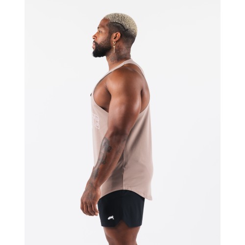 Must-Have Stadium Raw Cut Tank - Sand - Brown New Collection