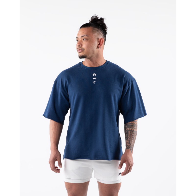 Must-Have Three Pillar Terry Tee - Denim - Blue Available for Immediate Shipping