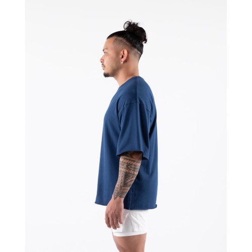 Must-Have Three Pillar Terry Tee - Denim - Blue Available for Immediate Shipping