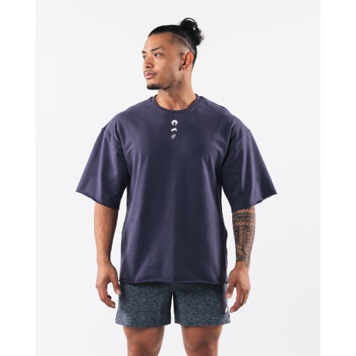 Must-Have Three Pillar Terry Tee - Muted Purple New Release