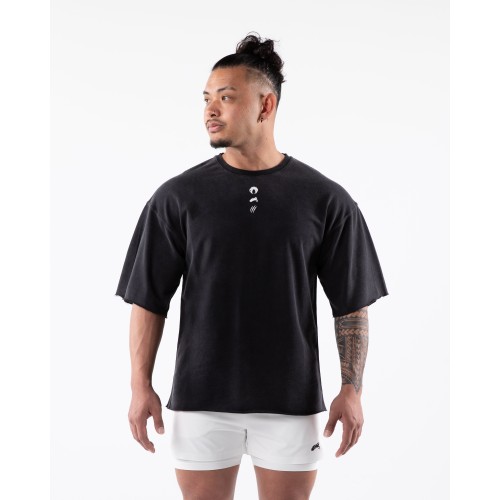 Must-Have Three Pillar Terry Tee - Washed Black Latest Edition