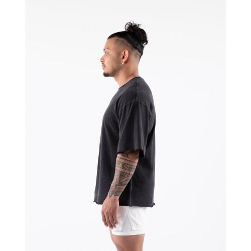 Must-Have Three Pillar Terry Tee - Washed Black Latest Edition