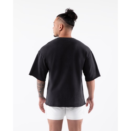 Must-Have Three Pillar Terry Tee - Washed Black Latest Edition