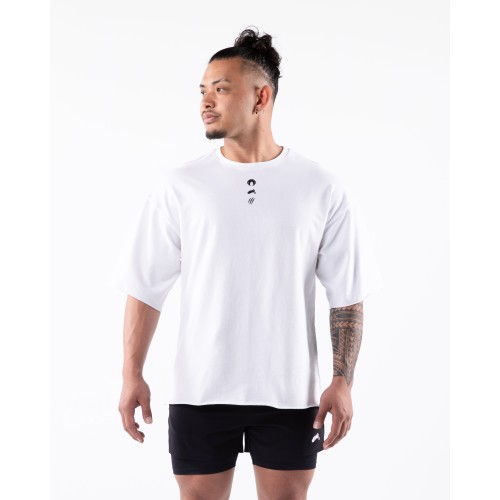 Must-Have Three Pillar Terry Tee - White On Hand Now