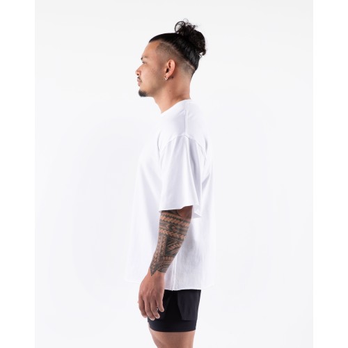 Must-Have Three Pillar Terry Tee - White On Hand Now