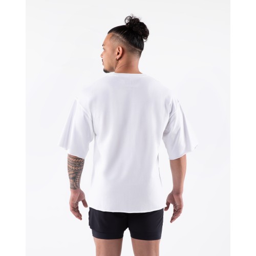 Must-Have Three Pillar Terry Tee - White On Hand Now