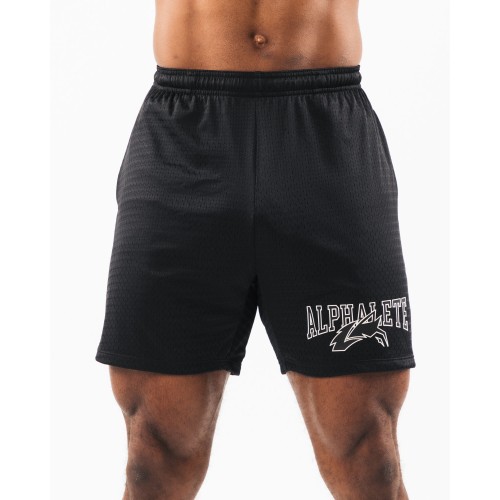 Must-Have Wolf Head Mesh Short 6" - Black / Sea Shell Available Now