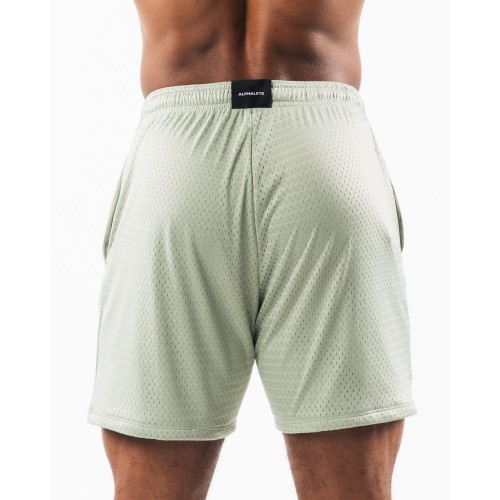 Must-Have Wolf Head Mesh Short 6" - Sage - Green New Collection