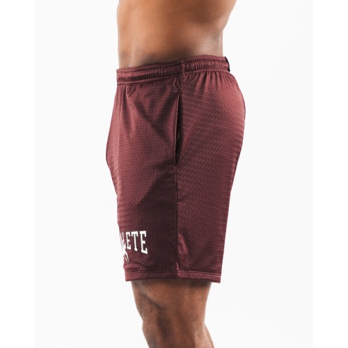 Must-Have Wolf Head Mesh Short 6" - Sangria - Red