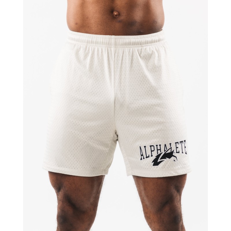 Must-Have Wolf Head Mesh Short 6" - Sea Shell - Brown Just In