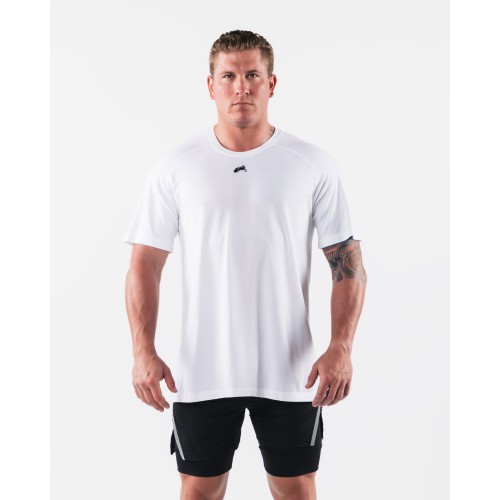 Must-Have Wolf Head Airtech Tee - White Latest Edition