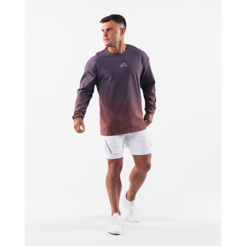 Must-Have Wolf Head LS Tee - Dusty Rose Gradient - Purple New Collection