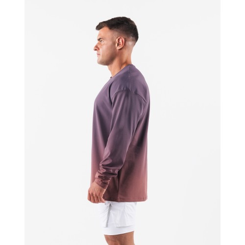 Must-Have Wolf Head LS Tee - Dusty Rose Gradient - Purple New Collection