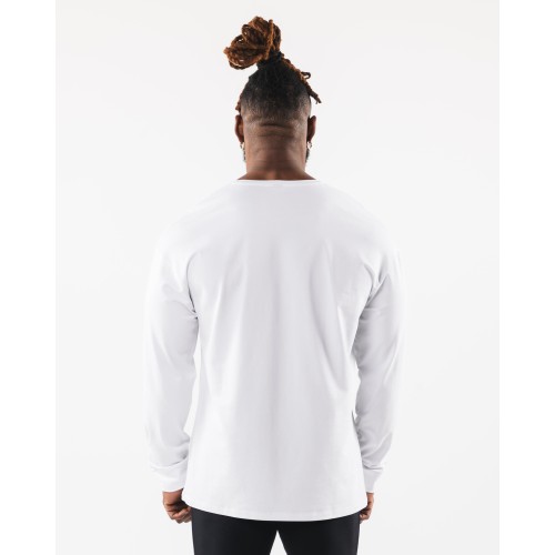 Must-Have Wolf Head LS Tee - White Available for Immediate Shipping