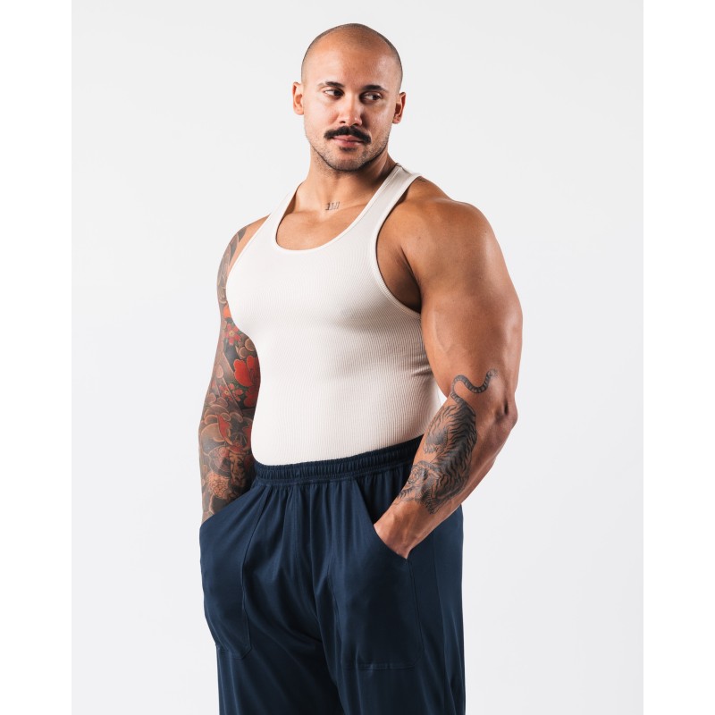 Must-Have Zero Ribbed Tank 2pk - Cream - Brown Available Now