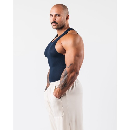 Must-Have Zero Ribbed Tank 2pk - Navy - Blue New Collection