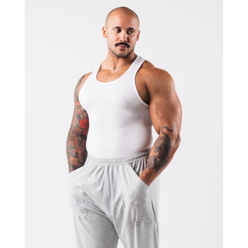 Must-Have Zero Ribbed Tank 2pk - White New Stock