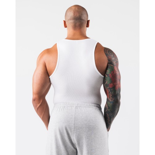 Must-Have Zero Ribbed Tank 2pk - White New Stock