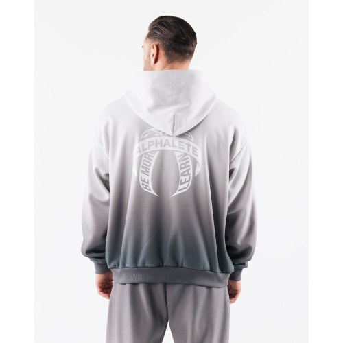 Must-Have Crest Hoodie - White Ash Ombre New Stock