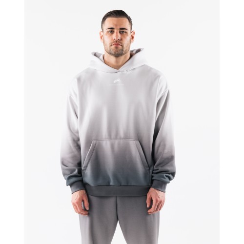 Must-Have Crest Hoodie - White Ash Ombre New Stock