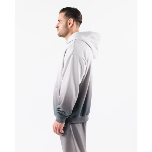 Must-Have Crest Hoodie - White Ash Ombre New Stock