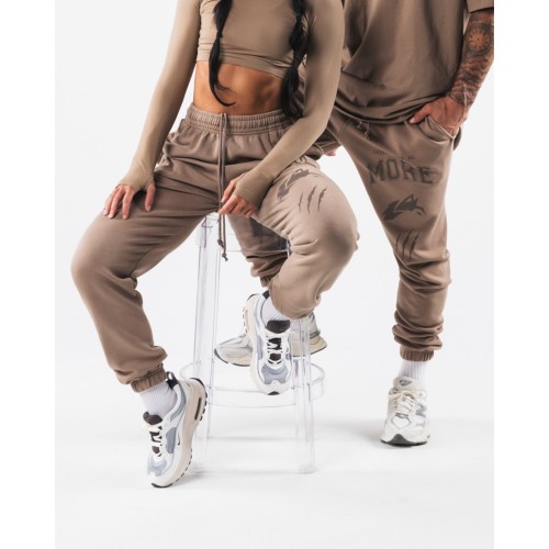 Must-Have Earth Dye Graphic Jogger - Mudstone - Brown On Hand Now