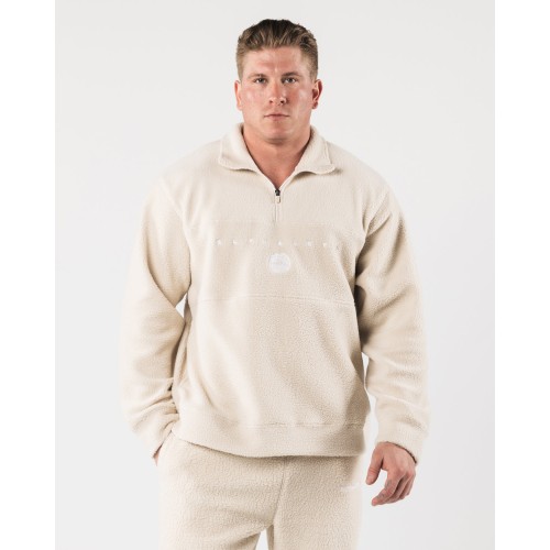 Must-Have King Quarter Zip - Vanilla - Brown Just In