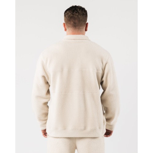 Must-Have King Quarter Zip - Vanilla - Brown Just In