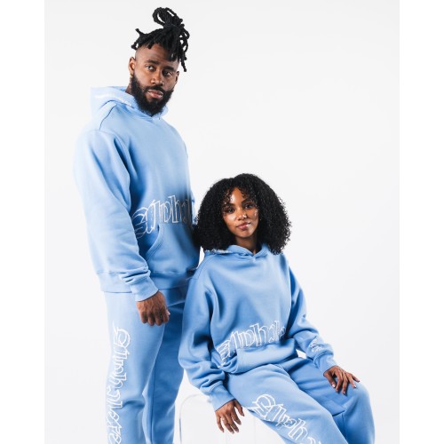 Must-Have Script Hoodie - Blue Immediate Availability