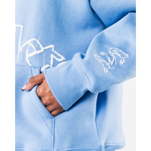 Must-Have Script Hoodie - Blue Immediate Availability